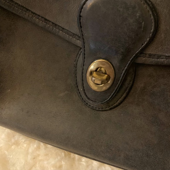 Vintage Coach grey shoulder bag - Picture 10 of 15